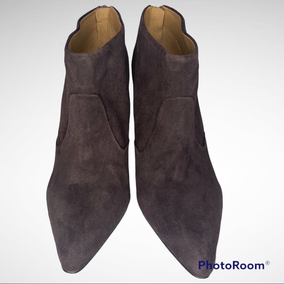 Nine West Swarm suede heeled booties Sz 9 - Picture 5 of 11